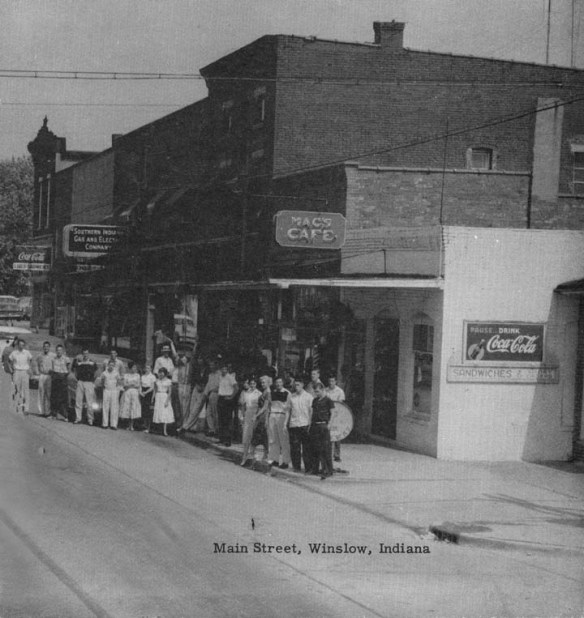 Mac's Cafe, Main Street Winslow, about 1956